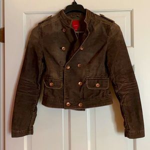 Brown corduroy Espirit jacket with classic touches